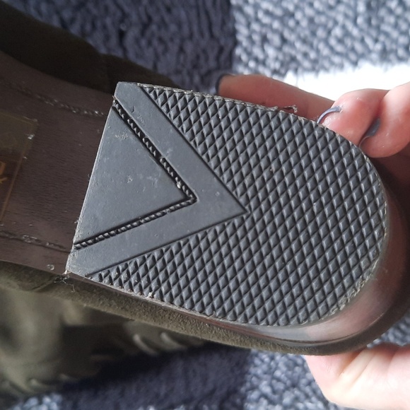 Aldo genuine suede over the knee boots new without tags size 8 khaki green - Picture 8 of 14